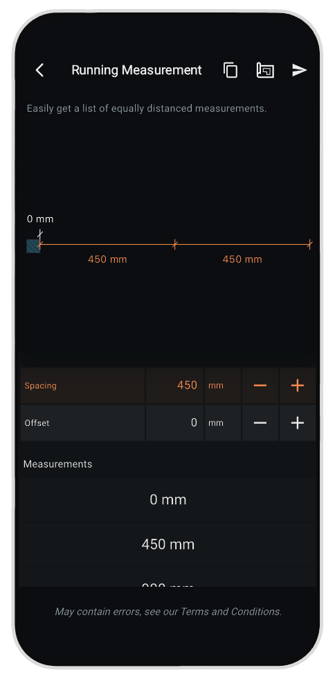 Running Measurement mobile app
